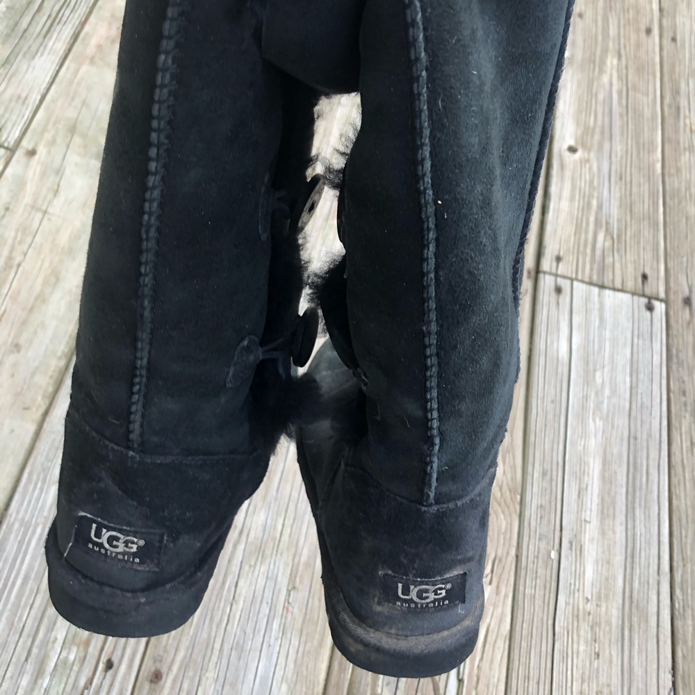 Ugg Bailey Triple Button Shearling Suede Boots - image 4